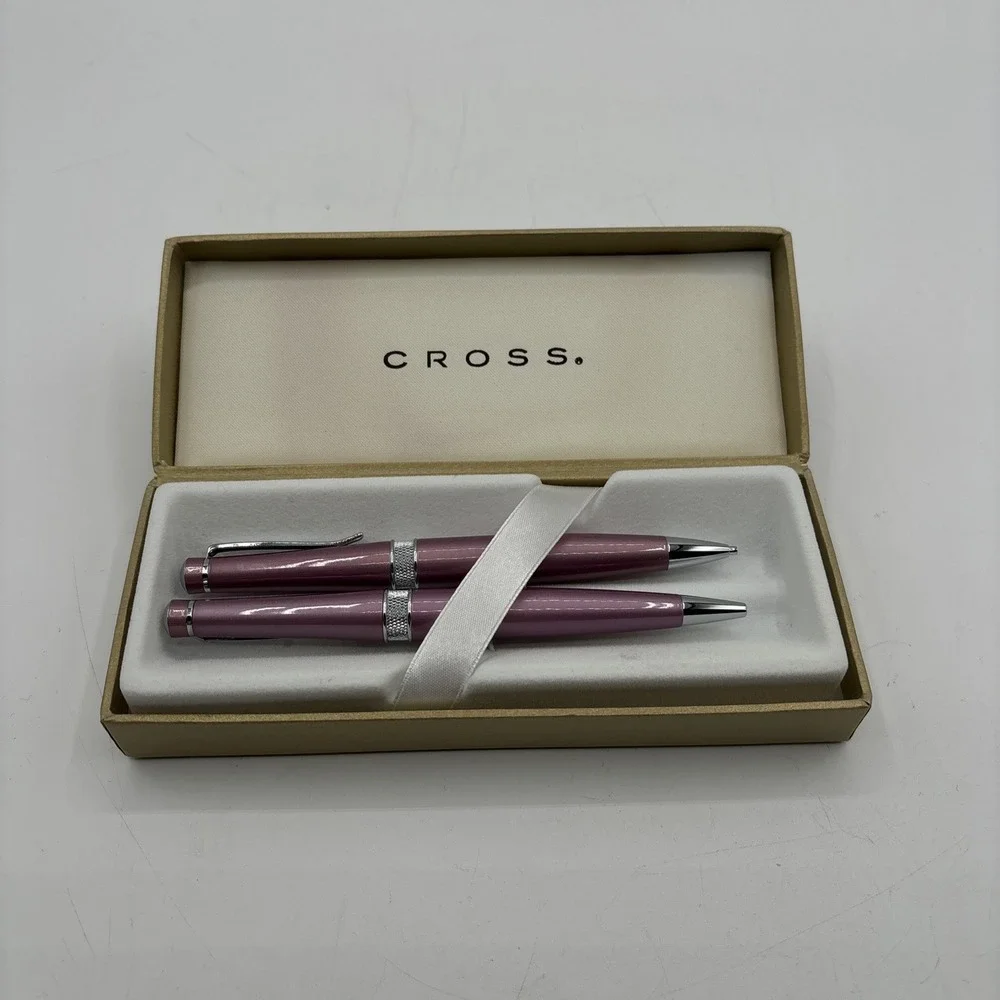 CROSS Pink PEN & PENCIL SET (Brand New With Original Box)